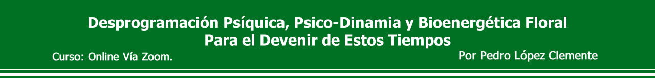 Header Desprogramación Psíquica,

Psico-Dinamia y Bioenergética Floral
